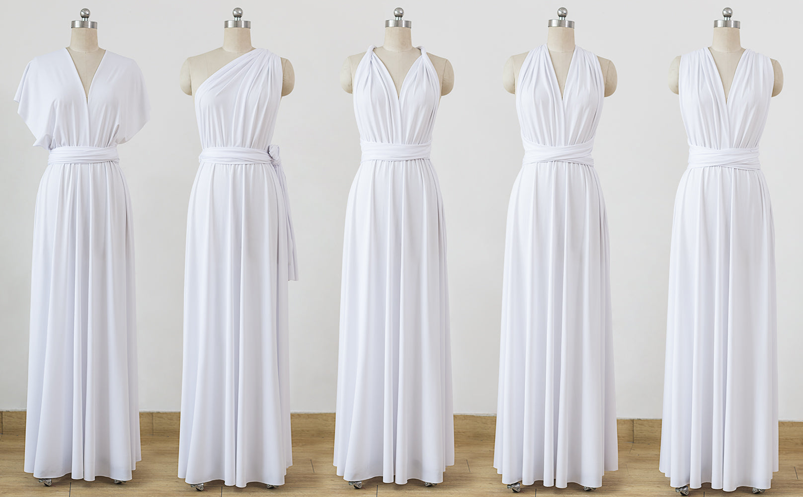 white infinity gown