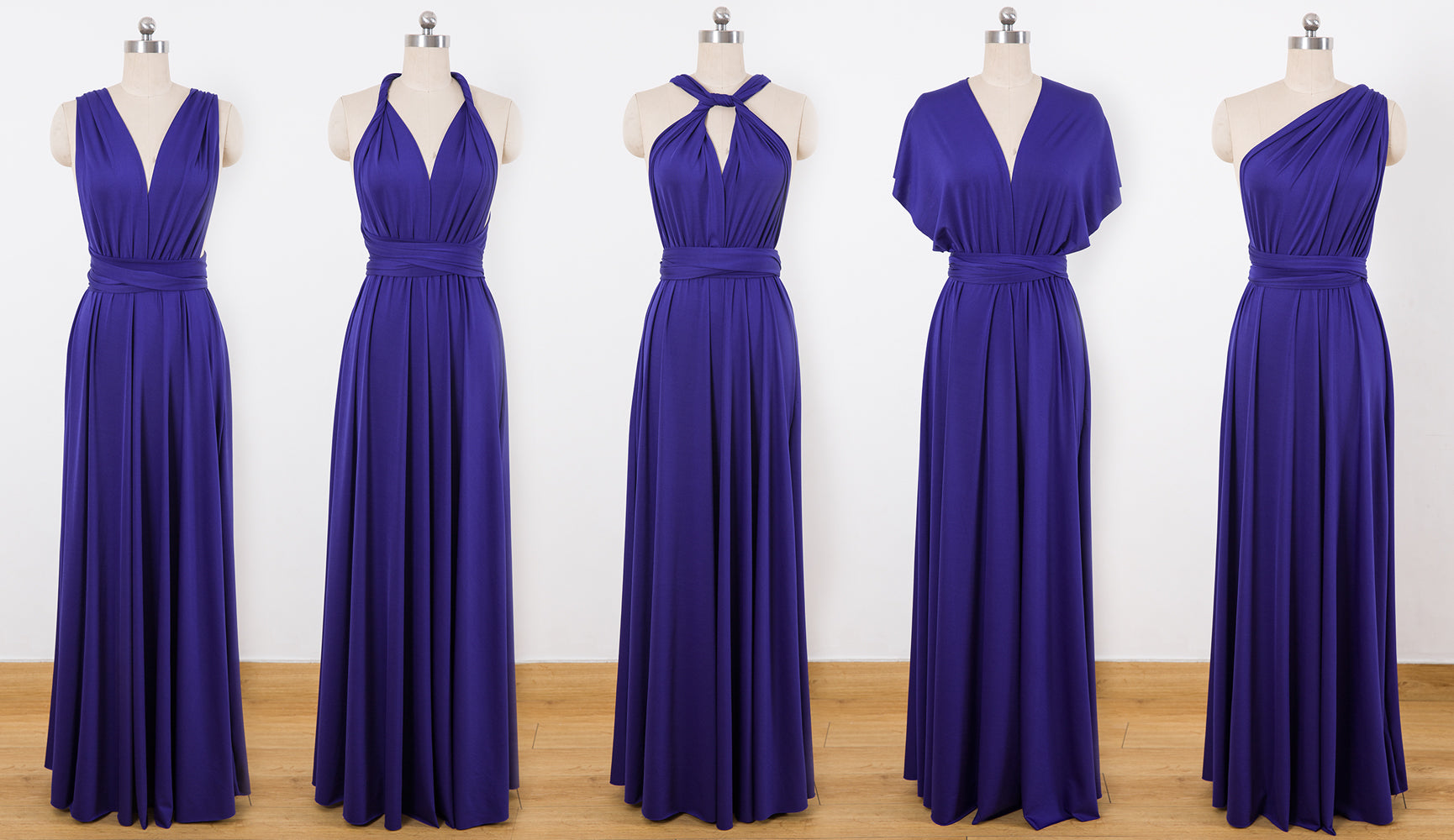 purple convertible dress