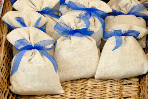 Calico bags filled with pot pourie