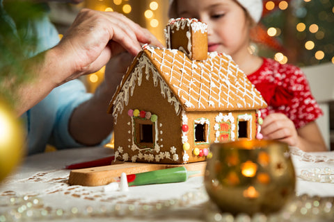 Home made gingerbread house tradition