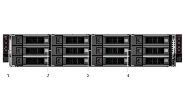 Image of the 12 Bay Chassis for the C6400 rack server