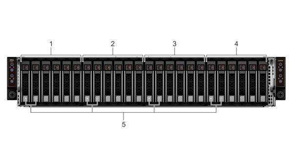 Image of the 12 Bay Chassis for the C6400 rack server