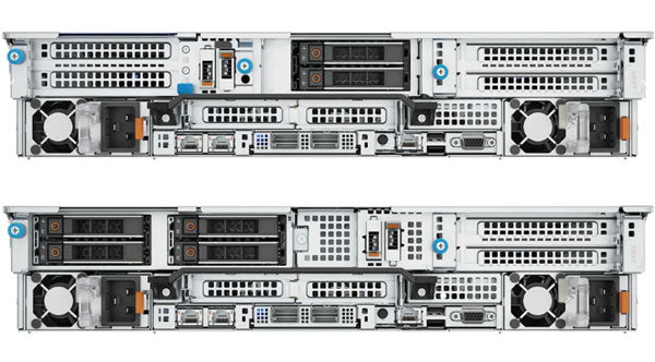 Image of the read drive options in the Dell R7615 Rack Server.