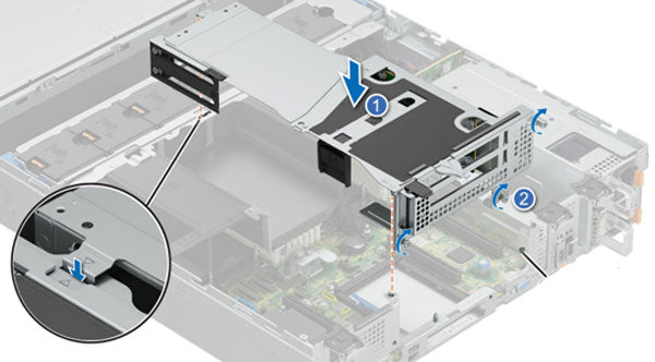 Image of the Riser for the R760xd2 Rack Server