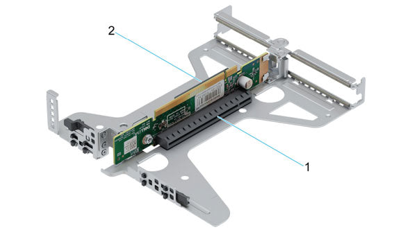 Image of the Butterfly Riser for the R350 Rack Server