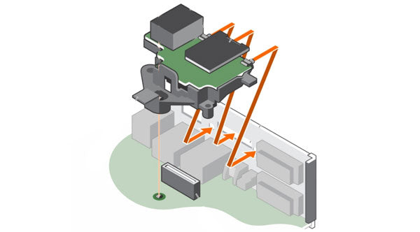 Image of the iDRAC Port Slots Module