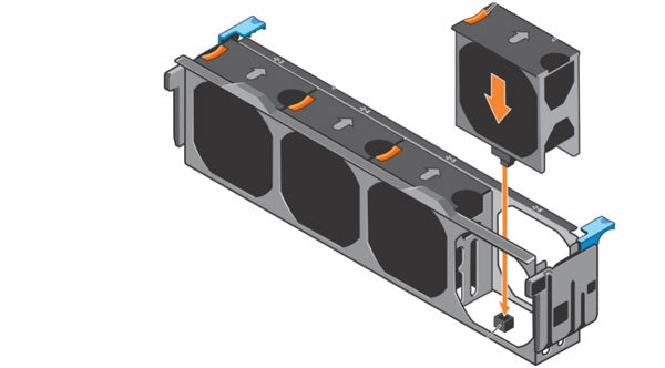 Image of a the Optional Fan Cage for the Dell T630 Tower Server