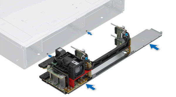 Image of the Fans installed in the Dell PowerEdge XR4000 Chassis.