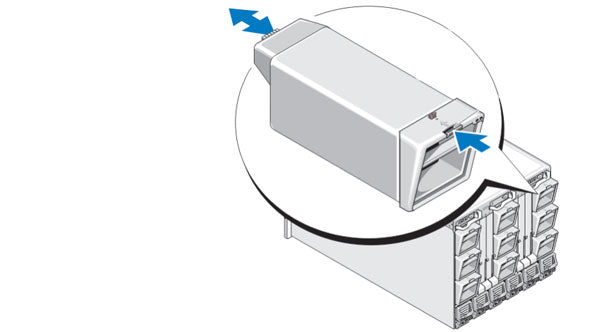 Image of the Fans being installed in the M1000e Enclosure