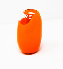 Orange Glass Vase by Luz