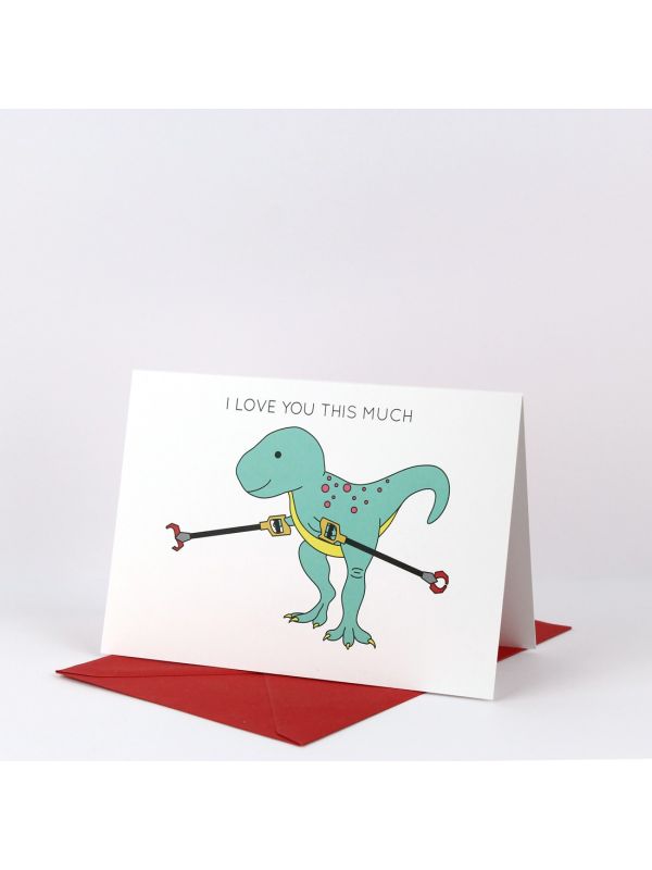 I LOVE YOU THIS MUCH GREETING CARD