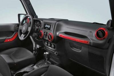 Jeep Wrangler (JK) Interior Trim Kit, Flame Red | K82212837