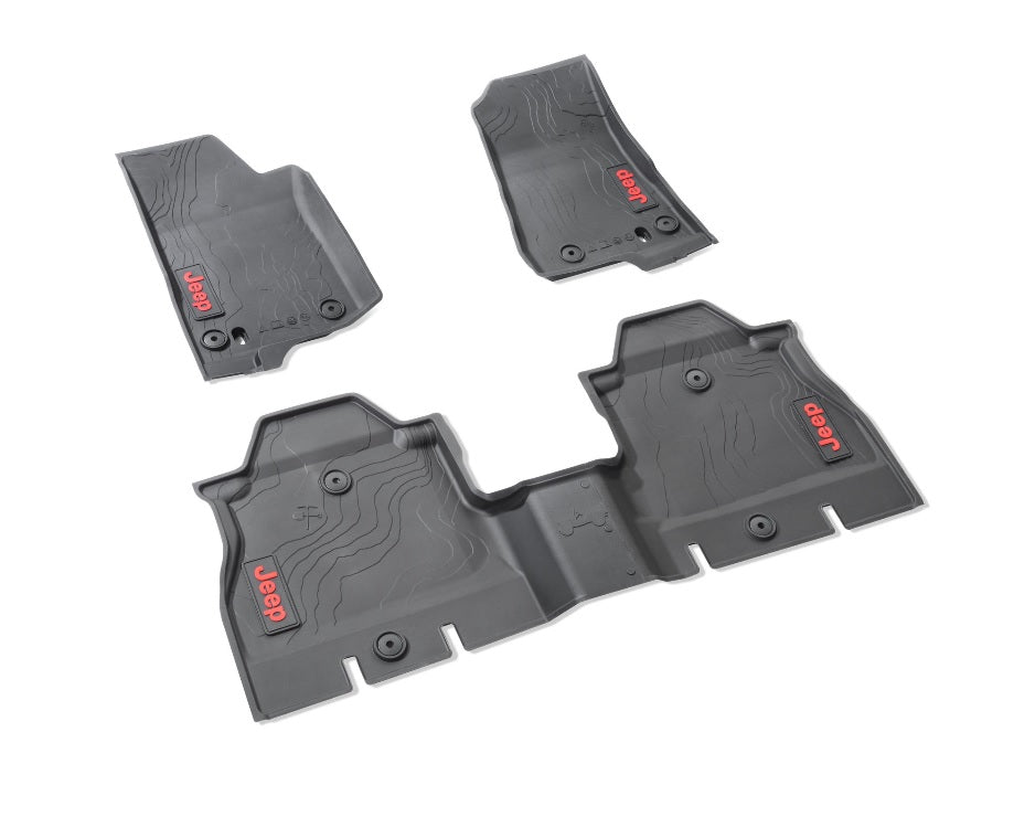 Jeep Wrangler Jl Rubber Floor Mat Set Rhd 4 Door K82215203ae