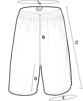 Soffe Shorts Size Chart