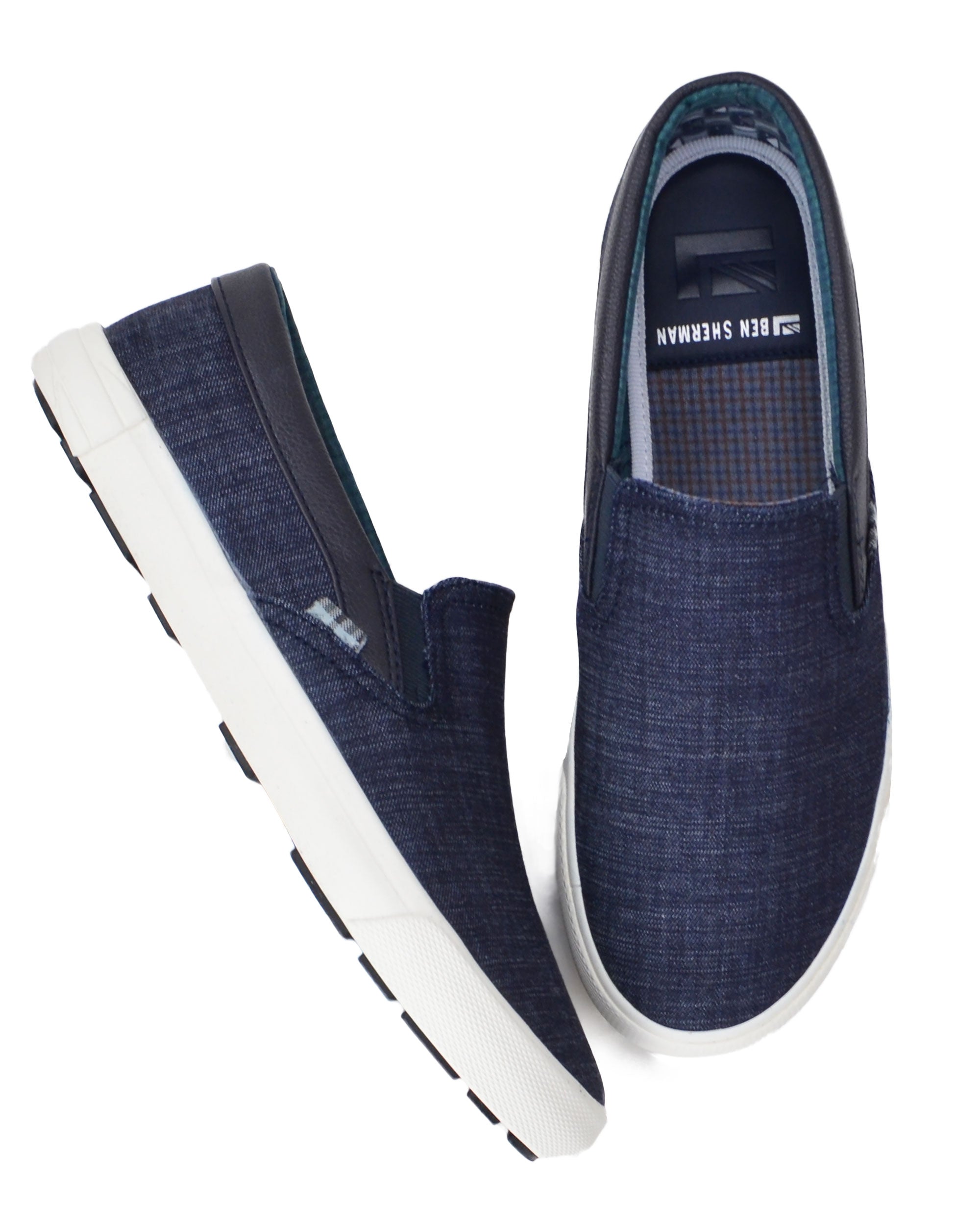 ben sherman slip on sneakers