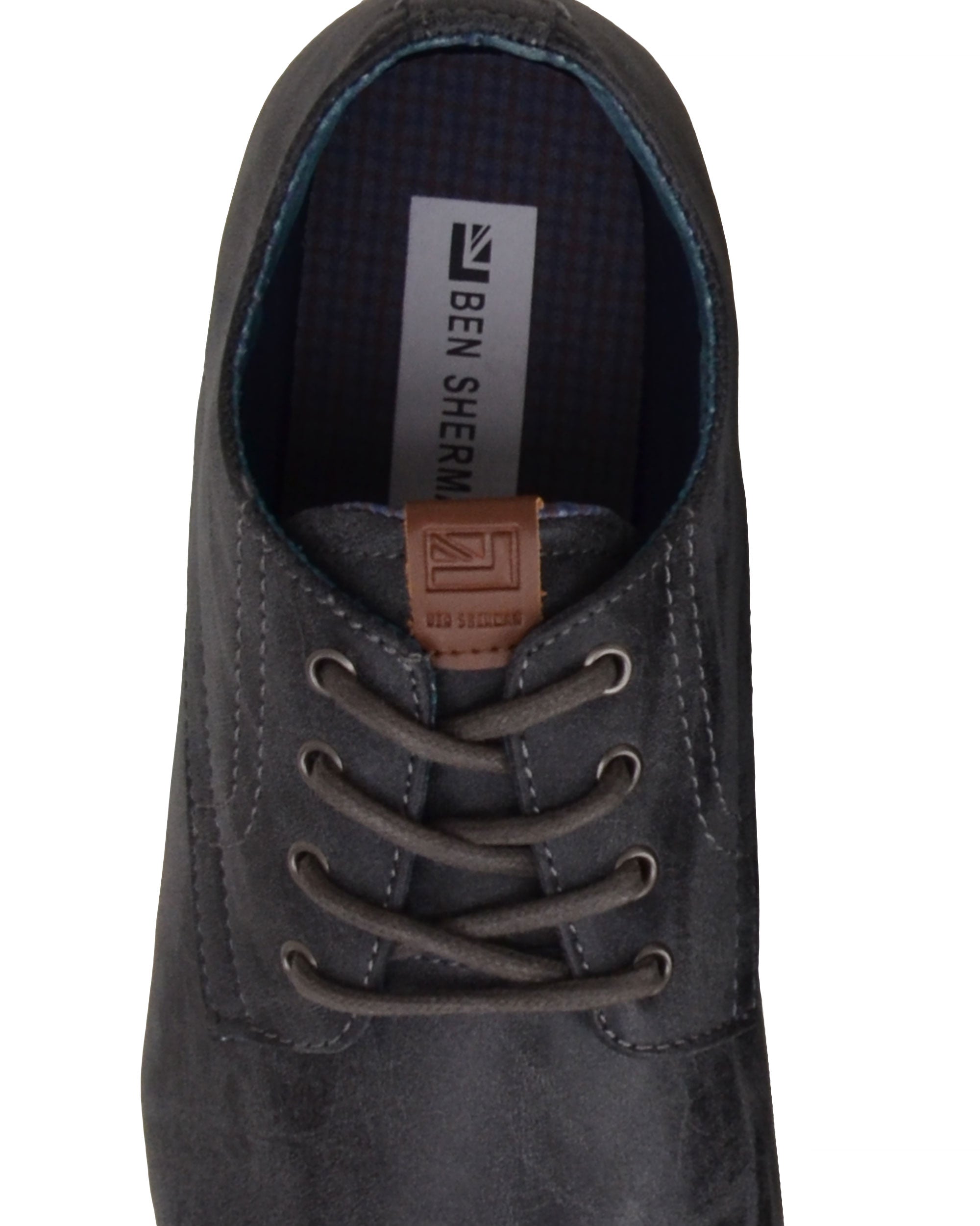 ben sherman distressed suede oxford