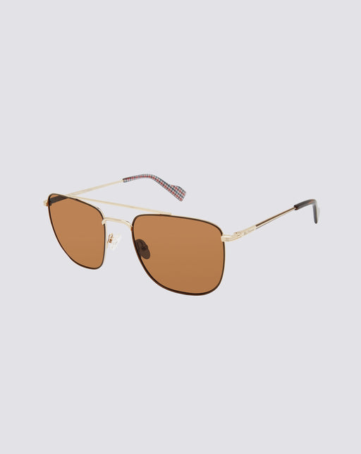 St. Johns Polarized Square Eco Sunglasses - Gold - Ben Sherman