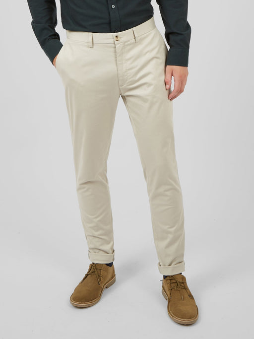 Mens Chino Pants  Brooksfield Slim Fit Jogger Chino Pants in Beige – Mens  Suit Warehouse - Melbourne