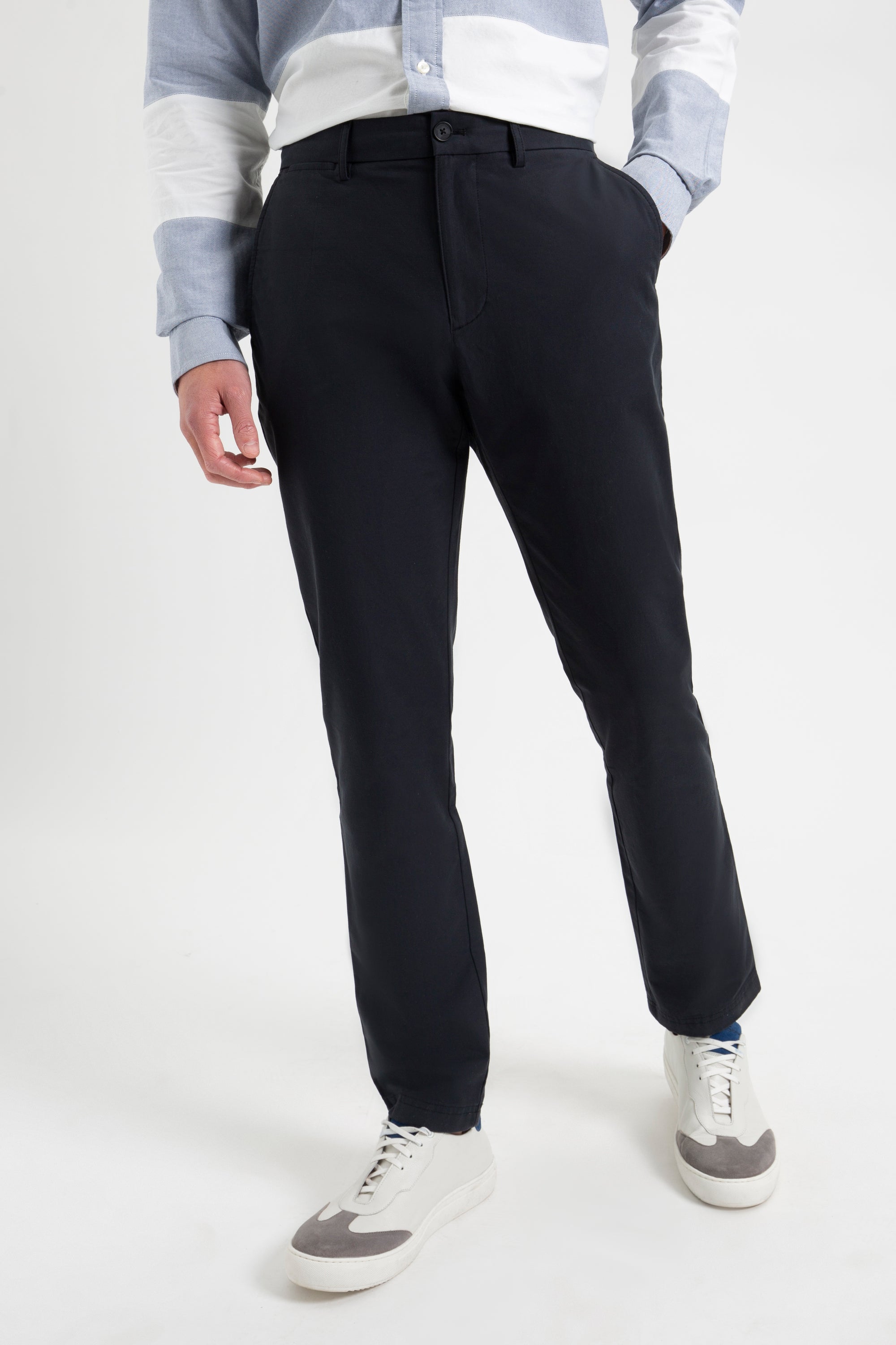 Tailored Chino Trouser in Charcoal ARNE