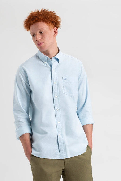 Hollister mens long sleeve cotton button up striped oxford dress shirt -  clothing & accessories - by owner - apparel