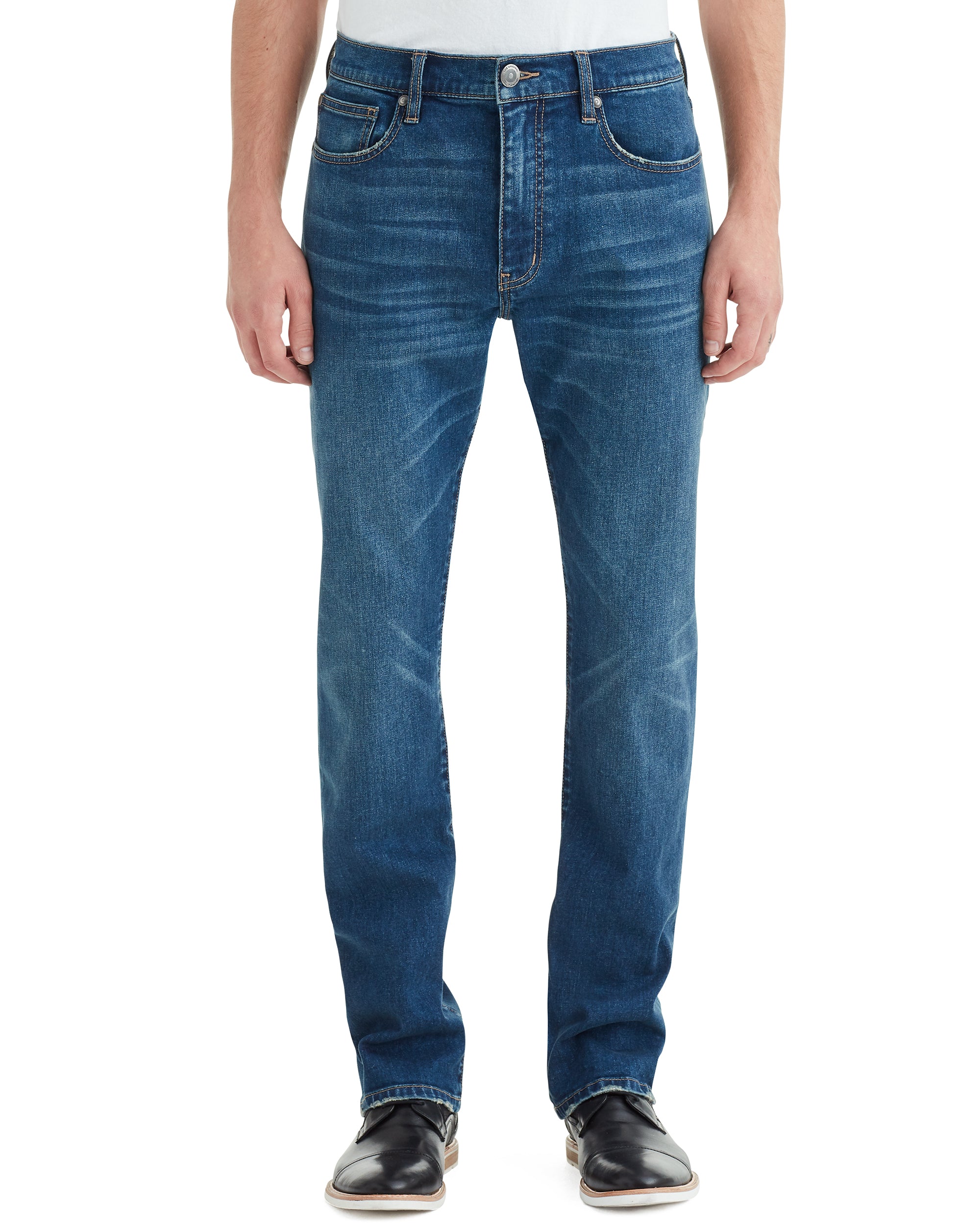 mens straight distressed jeans