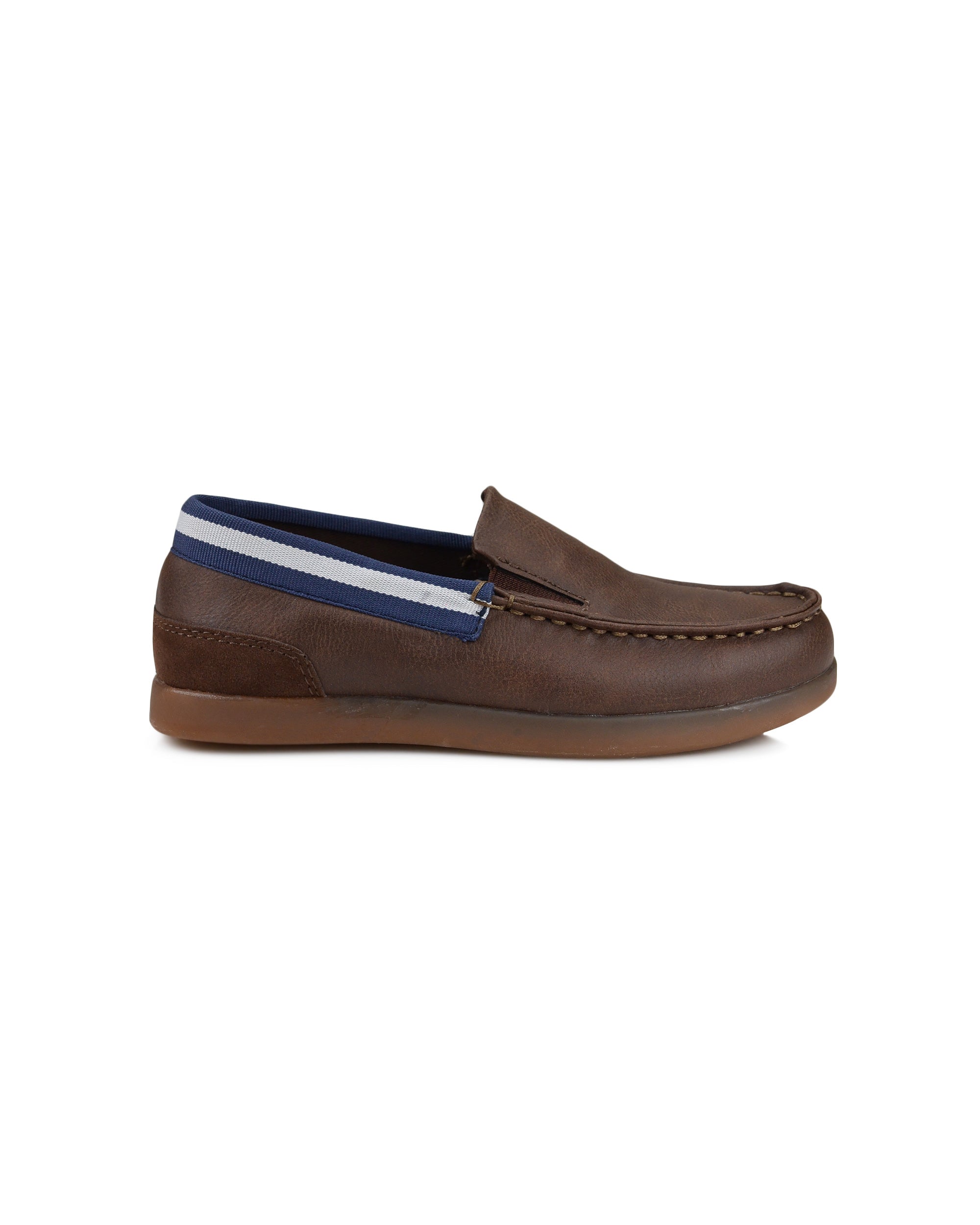 boys tan slip on shoes