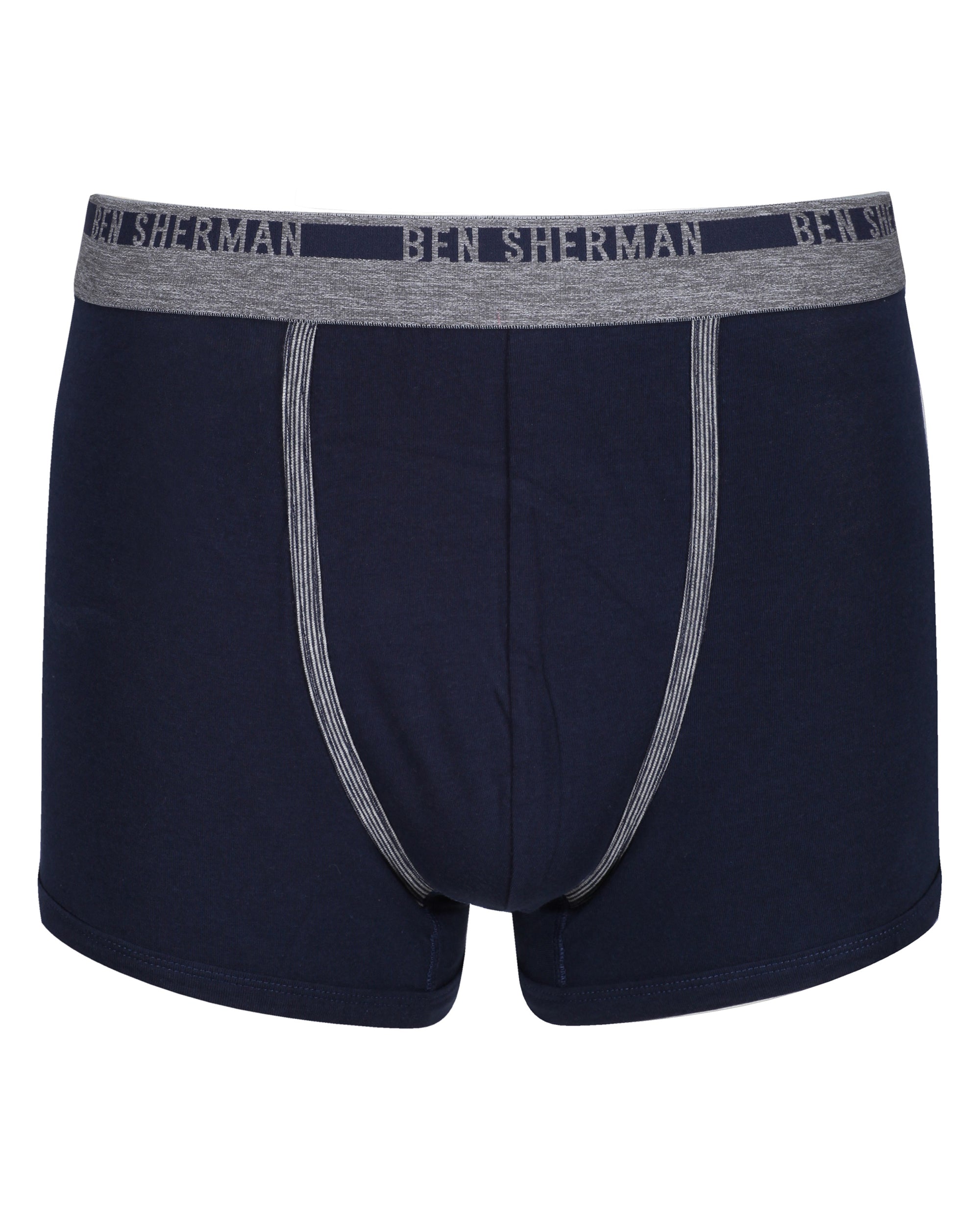 Isaiah Men's 2-Pack Fitted No-Fly Boxer-Briefs - Navy Stripe – Ben Sherman