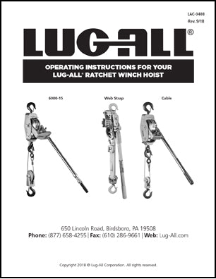 Lug-All Operating Instructions