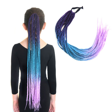 Rainbow Braided Ponytail Hair Extensions – Magic Manes Hair Extensions