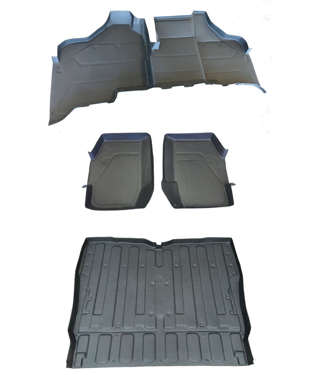 5 Piece Set Honda Pioneer Rubber Front Rear Bed Liner Mat Sxs