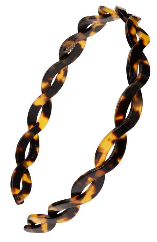 France Luxe Small Chain Headband - Classic Tortoise