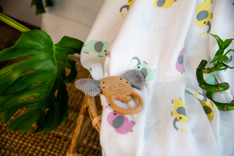 little elephant bamboo muslin