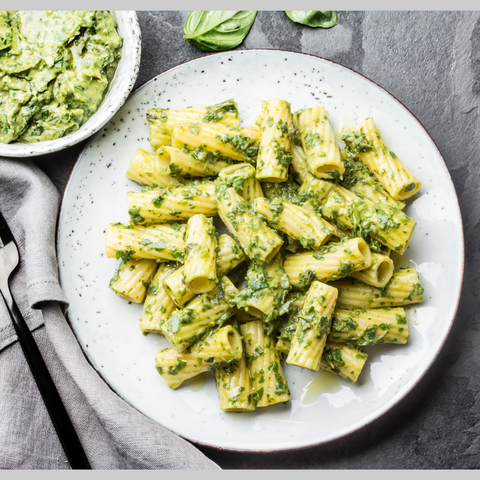 avocado with pasta