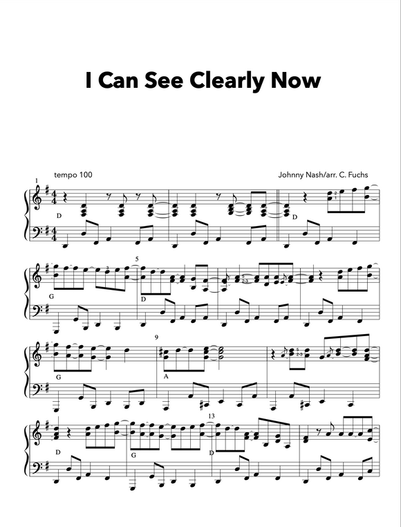 I Can See Clearly Now Christians Sheet Music