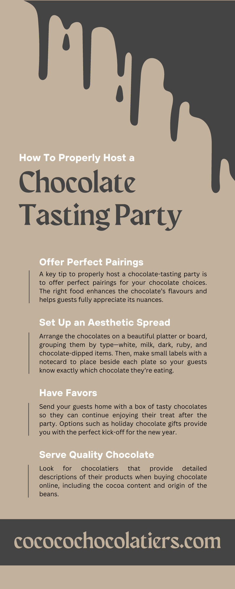 How To Properly Host a Chocolate Tasting Party