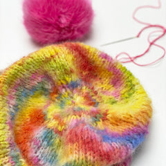 Free Hat Knitting Pattern : Fashion Light Luxury Hand Dyed
