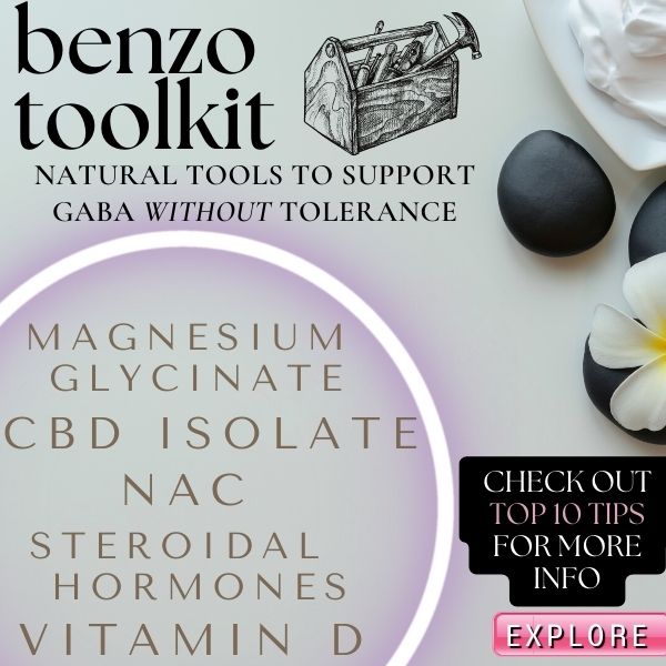 tools to get off of benzos