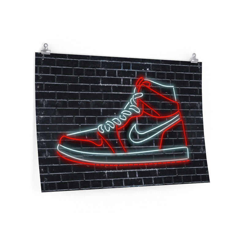 Nike Air Jordans Neon Sneakers - Michael Jordan Wall Art Shoe A – The Pop Culture