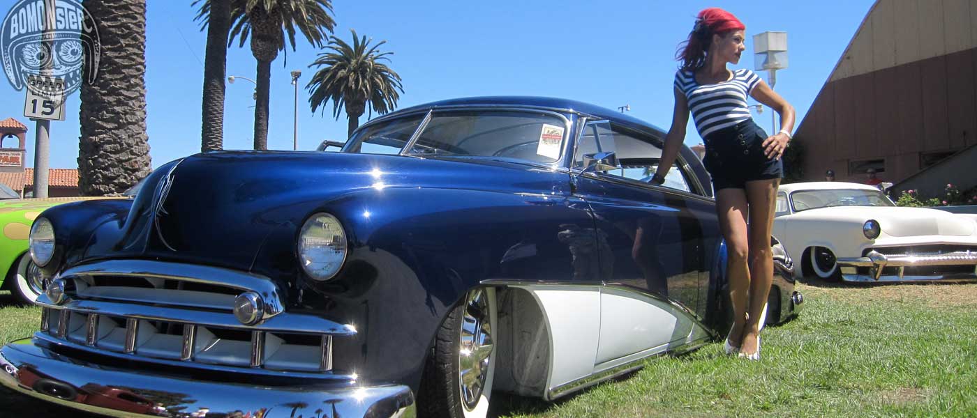 custom chevy and pin up girl ventura nationals