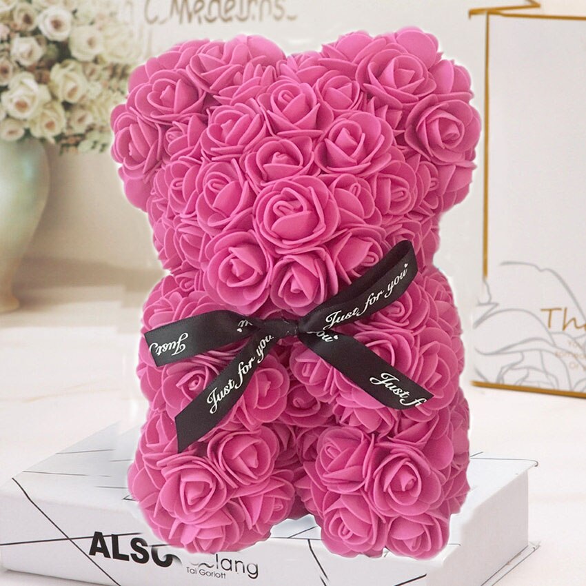 valentines day teddy bear rose