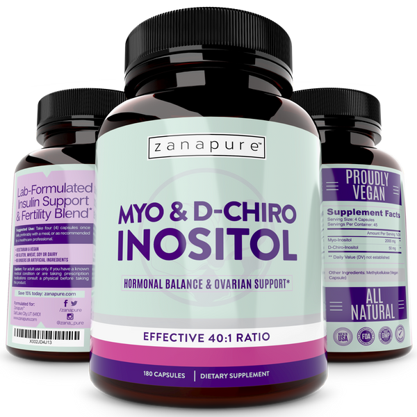 MYO-INOSITOL & D-CHIRO INOSITOL Blend | 40:1 Ratio | Hormonal Balance