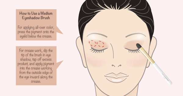 how to use medium eyeshadow brushes