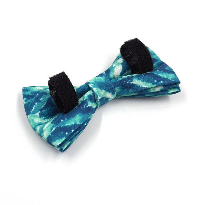 green dog bow tie