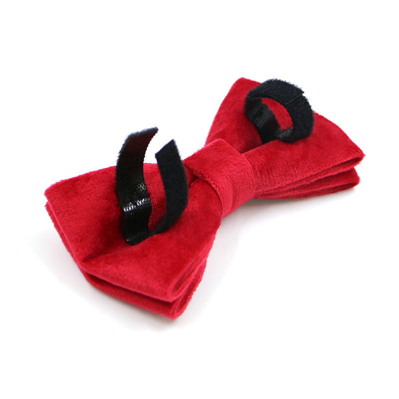 dog bow tie red
