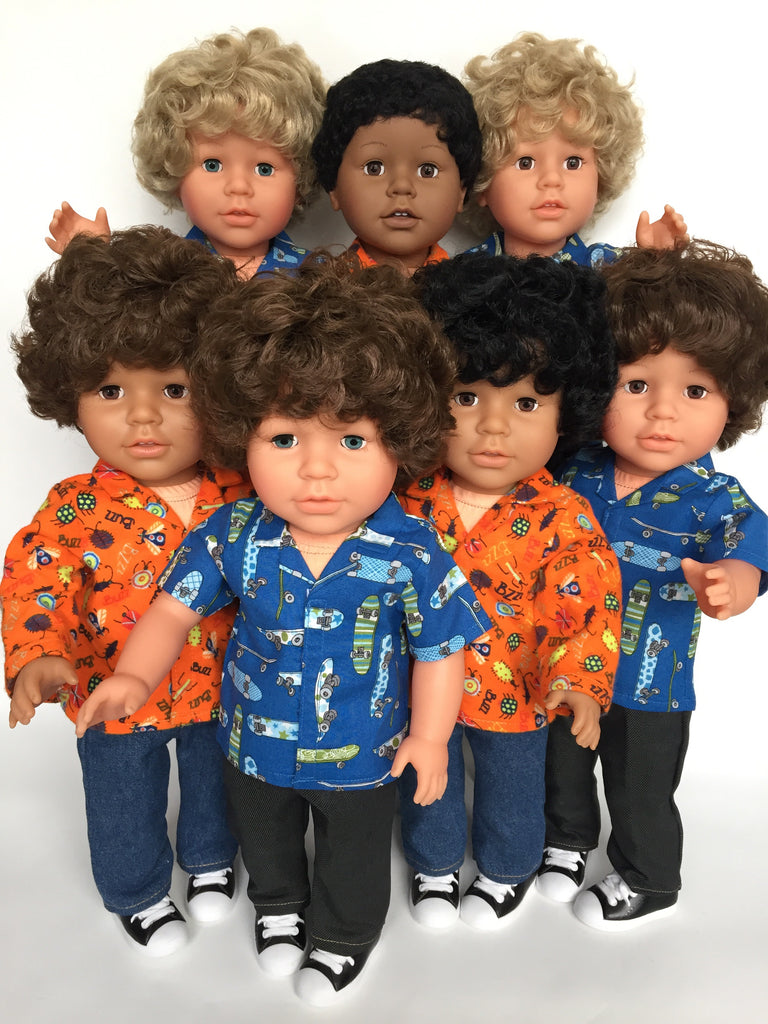 boy dolls with hair