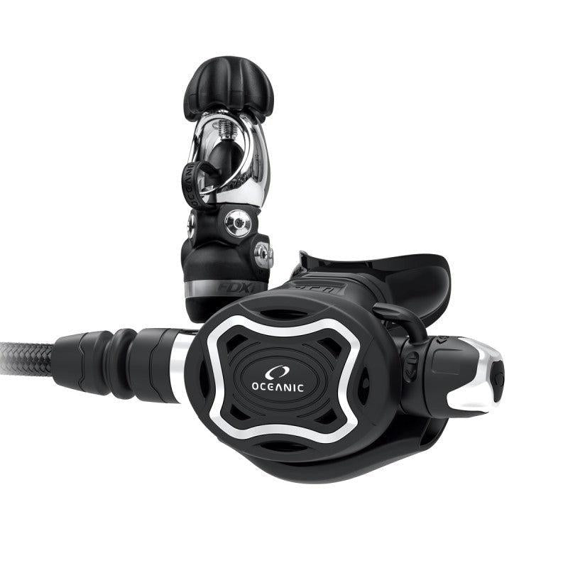 Open Box Oceanic ZEO FDX-I Regulator with Maxflex Swivel Hose Set