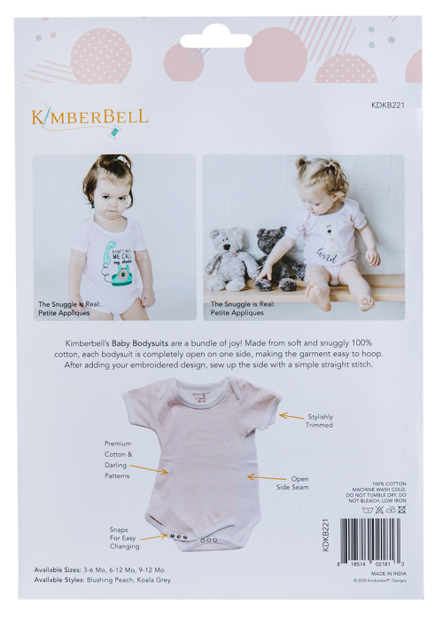 Kimberbell Designs  Baby Bodysuits Blushing Peach 3-6 Mo – Austin Sewing