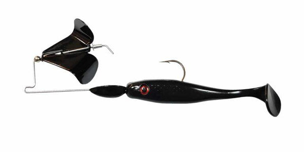 Big Bite Baits Tour Toad Buzzbait 3/8oz - Gold Blade / Black Toad