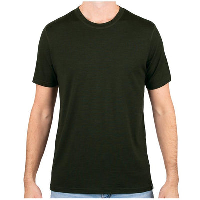 Mens Merino Wool Base Layer Henley Shirt