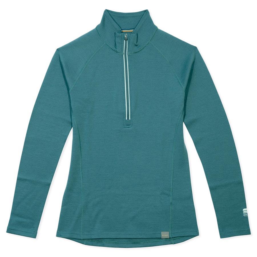 Women's Heavyweight Merino Wool Half Zip Sweater | Meriwool